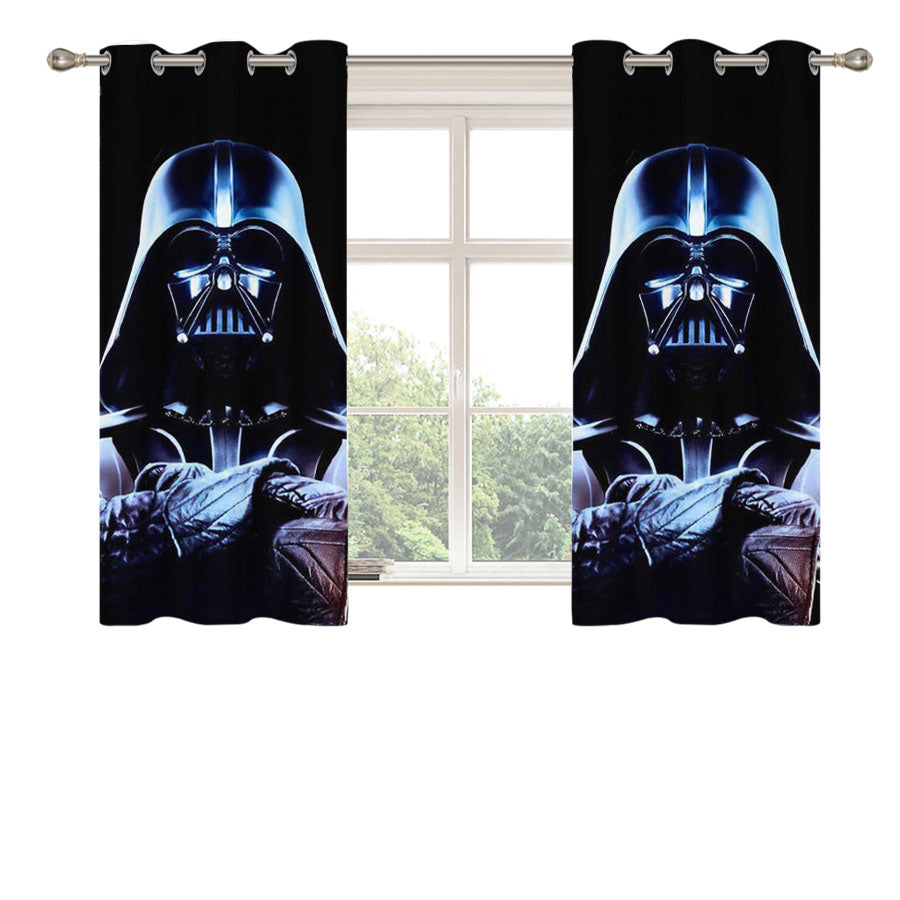 Star Wars Imperial Darth Vader Peach Skin Window Curtains