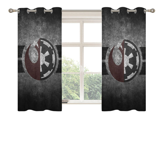 Star Wars Jedi Empire Symbol Peach Skin Window Curtains