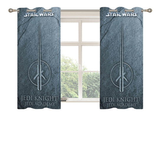 Star Wars Jedi Knight Outcas Peach Skin Window Curtains
