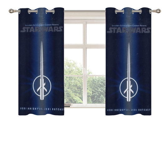 Star Wars Jedi Knight Outcast Peach Skin Window Curtains