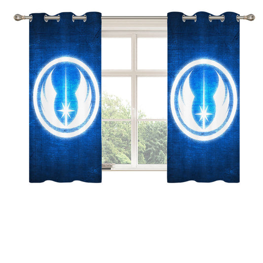 Star Wars Jedi Order Peach Skin Window Curtains