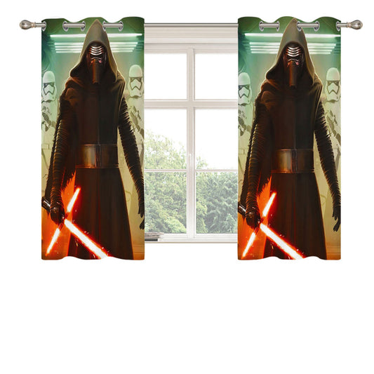 Star Wars Kylo Ren Peach Skin Window Curtains