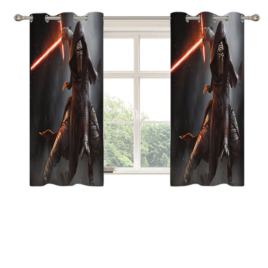 Star Wars Kylo Ren 2 Peach Skin Window Curtains