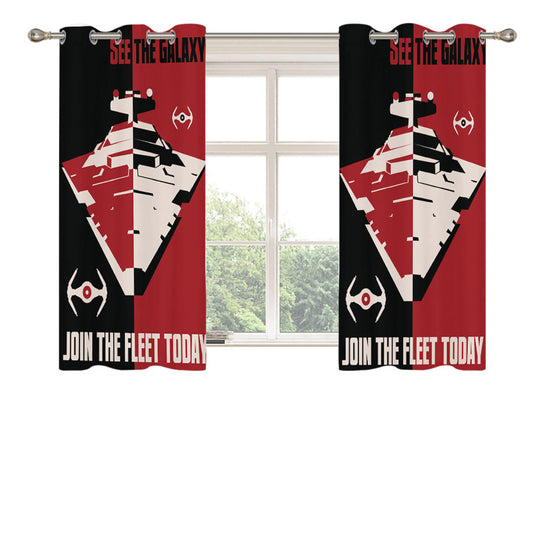 Star Wars Poster 4 Peach Skin Window Curtains
