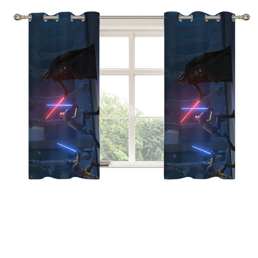 Star Wars Rebels 3 Peach Skin Window Curtains