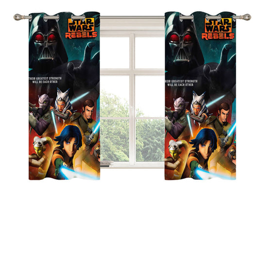 Star Wars Rebels Disney Game Peach Skin Window Curtains
