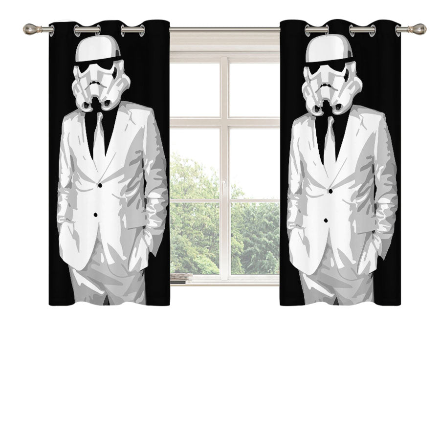 Star Wars Stormtrooper 04 Peach Skin Window Curtains