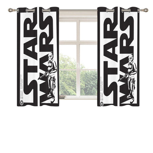 Star Wars Stormtrooper Sticker Peach Skin Window Curtains