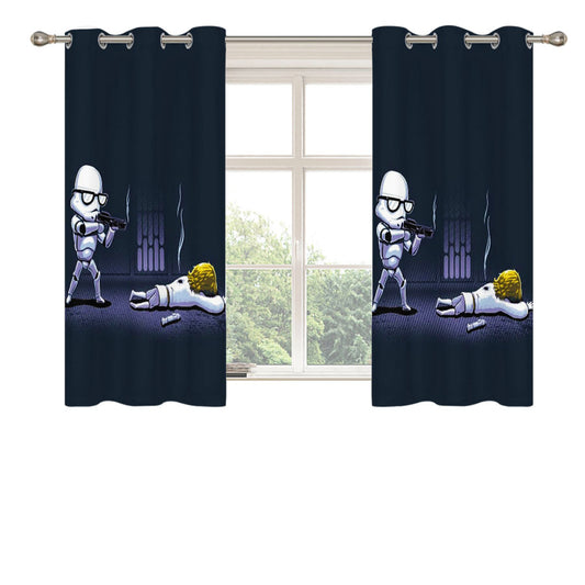 Star Wars Stormtrooper Thug Peach Skin Window Curtains