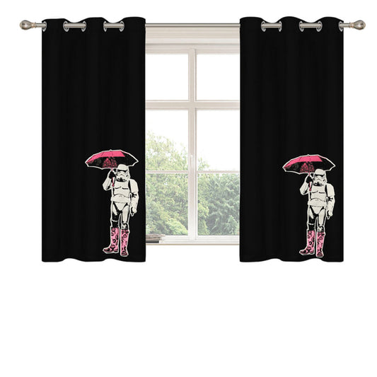 Star Wars Stormtrooper Umbrella Peach Skin Window Curtains