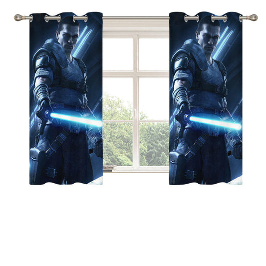 Star Wars The Force Peach Skin Window Curtains