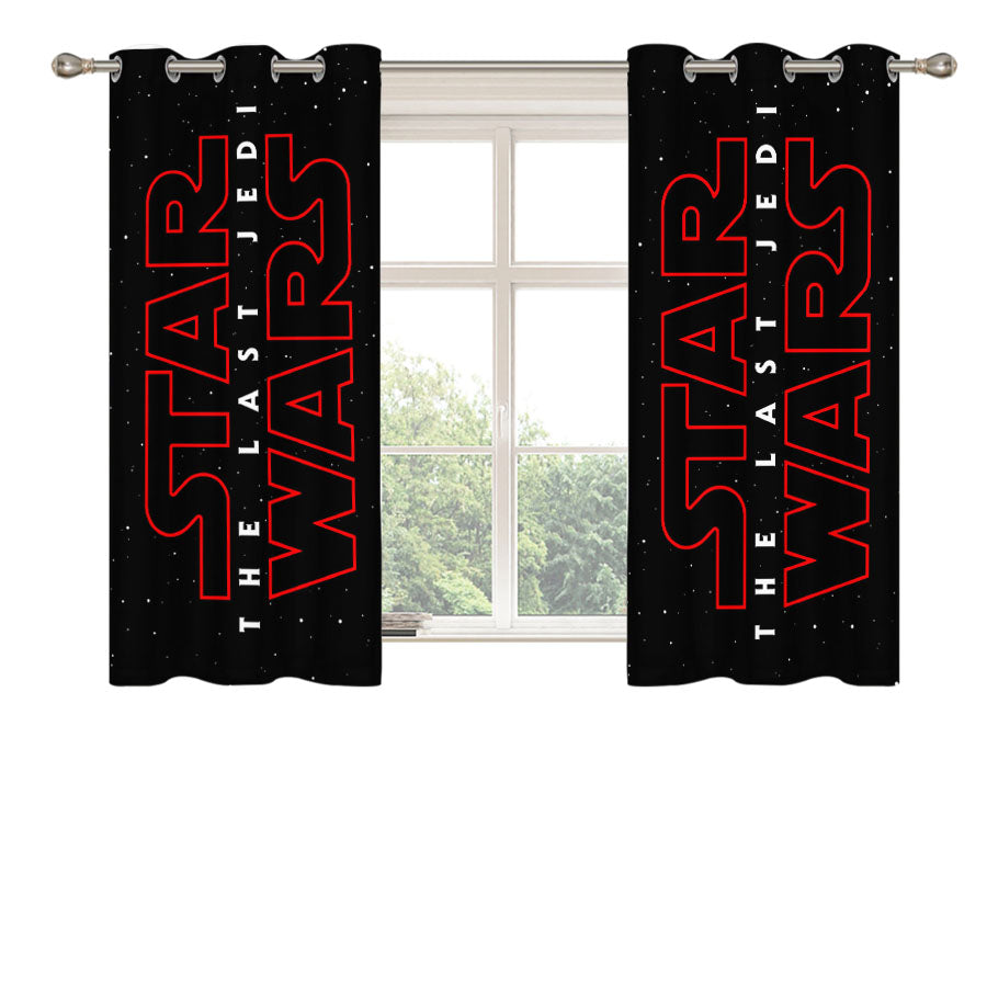 Star Wars The Last Jedi Peach Skin Window Curtains