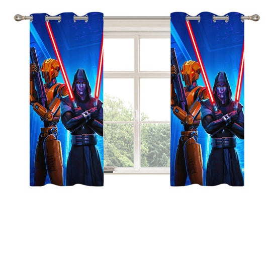 Star Wars The Old Republic Peach Skin Window Curtains