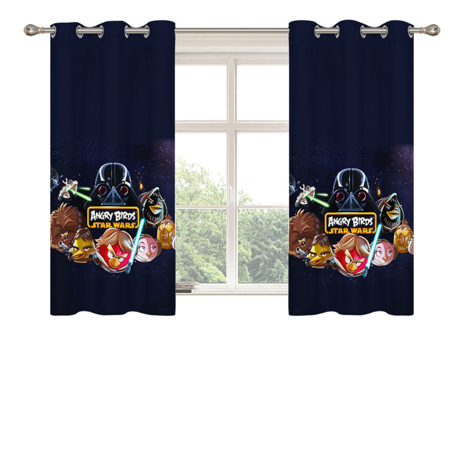 Start Wars Disney Angry Bird Peach Skin Window Curtains