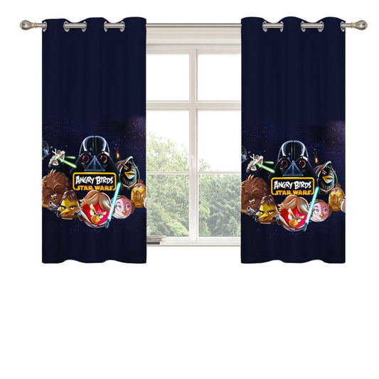 Start Wars Disney Angry Bird Peach Skin Window Curtains