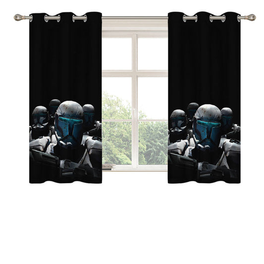 Start Wars Disney Dark Night Peach Skin Window Curtains