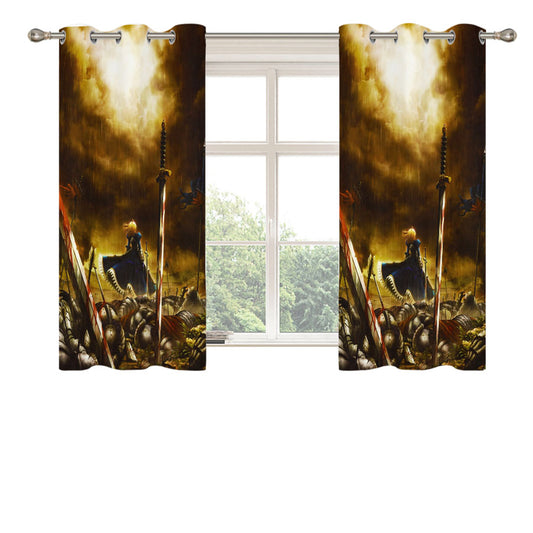 Stay Night Saber Fate Peach Skin Window Curtains