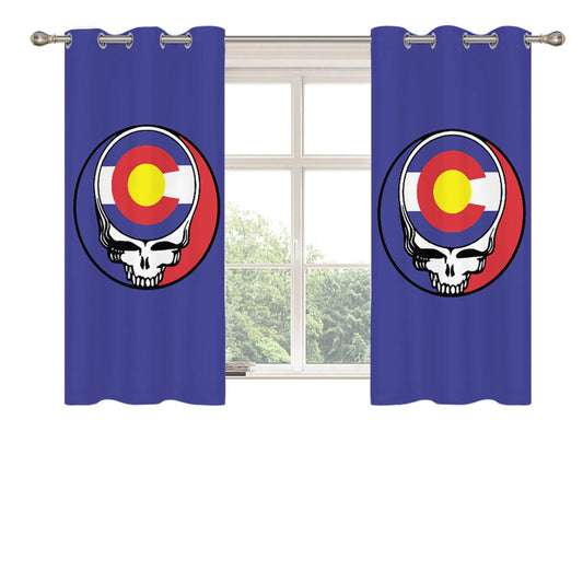 Steal Your State Colorado State Flag Grateful Dead Peach Skin Window Curtains