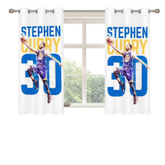Stephen Curry 30 Peach Skin Window Curtains