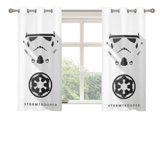 Stormtrooper Peach Skin Window Curtains