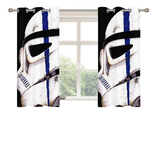 Stormtrooper Star Wars Helmet Peach Skin Window Curtains