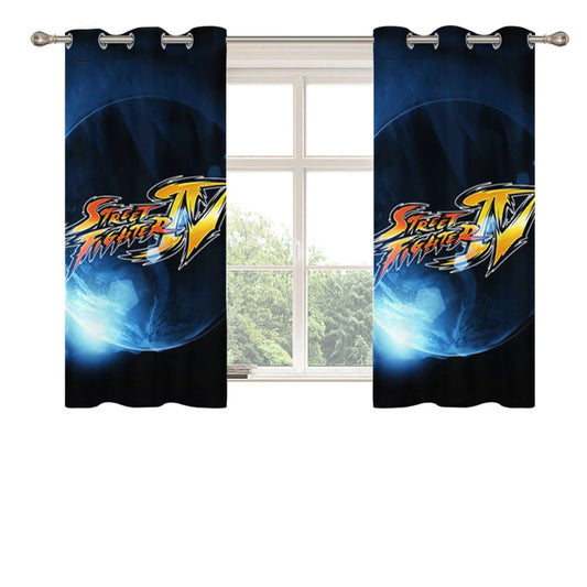 Street Fighter Moon Peach Skin Window Curtains