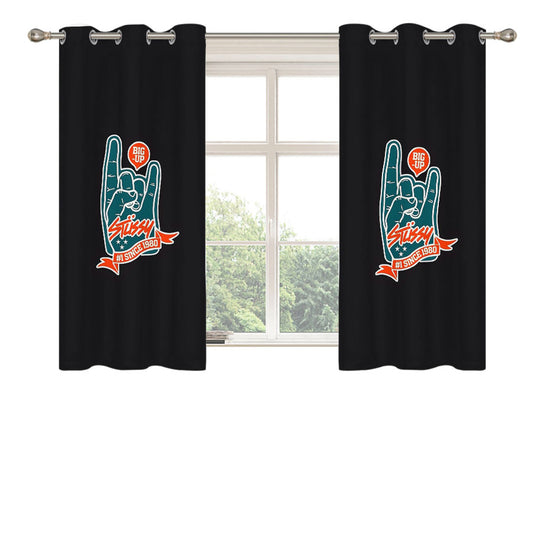 Stussy Wallpaper Icons Peach Skin Window Curtains