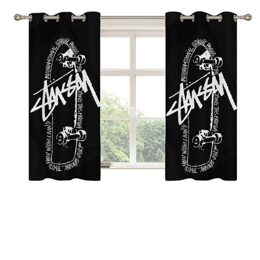 Stussy World Tour Peach Skin Window Curtains