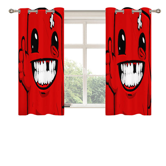 Super Meat Boy Peach Skin Window Curtains