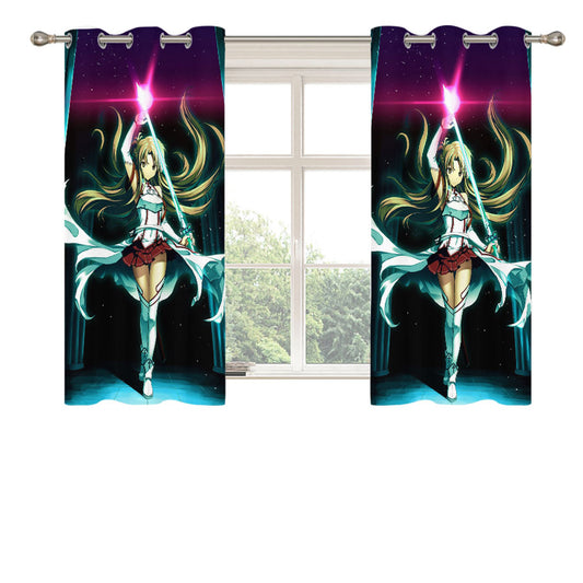 Sword Art Online Asuna Magic Peach Skin Window Curtains