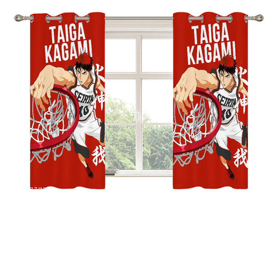 Taiga Kagami Seirin Team Kuroko No Basket Peach Skin Window Curtains