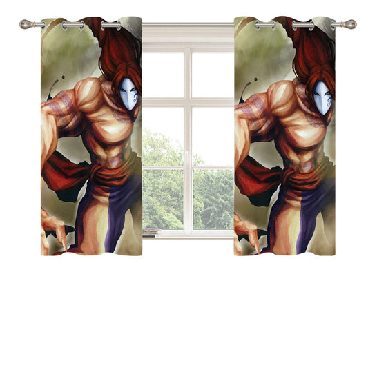 Tekken X Street Fighter Vega Peach Skin Window Curtains