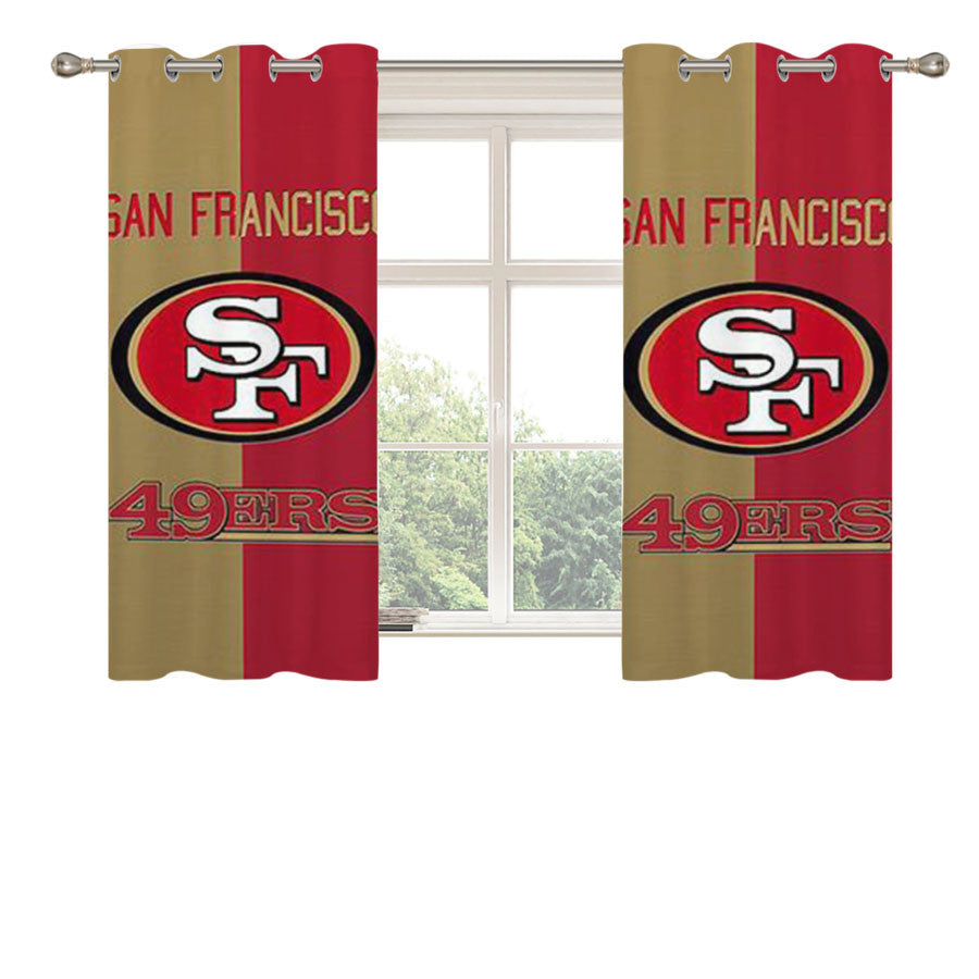 49Ers San Francisco Peach Skin Window Curtains