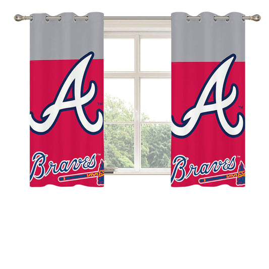A Braves Peach Skin Window Curtains