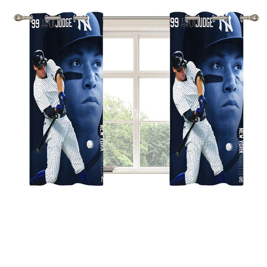 Aaron Judge 99 Yankees Peach Skin Window Curtains