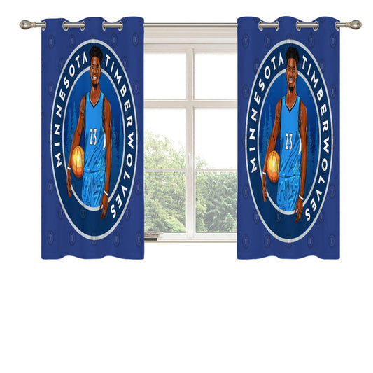 Jimmy Butler Minnesota Timberwolves Peach Skin Window Curtains