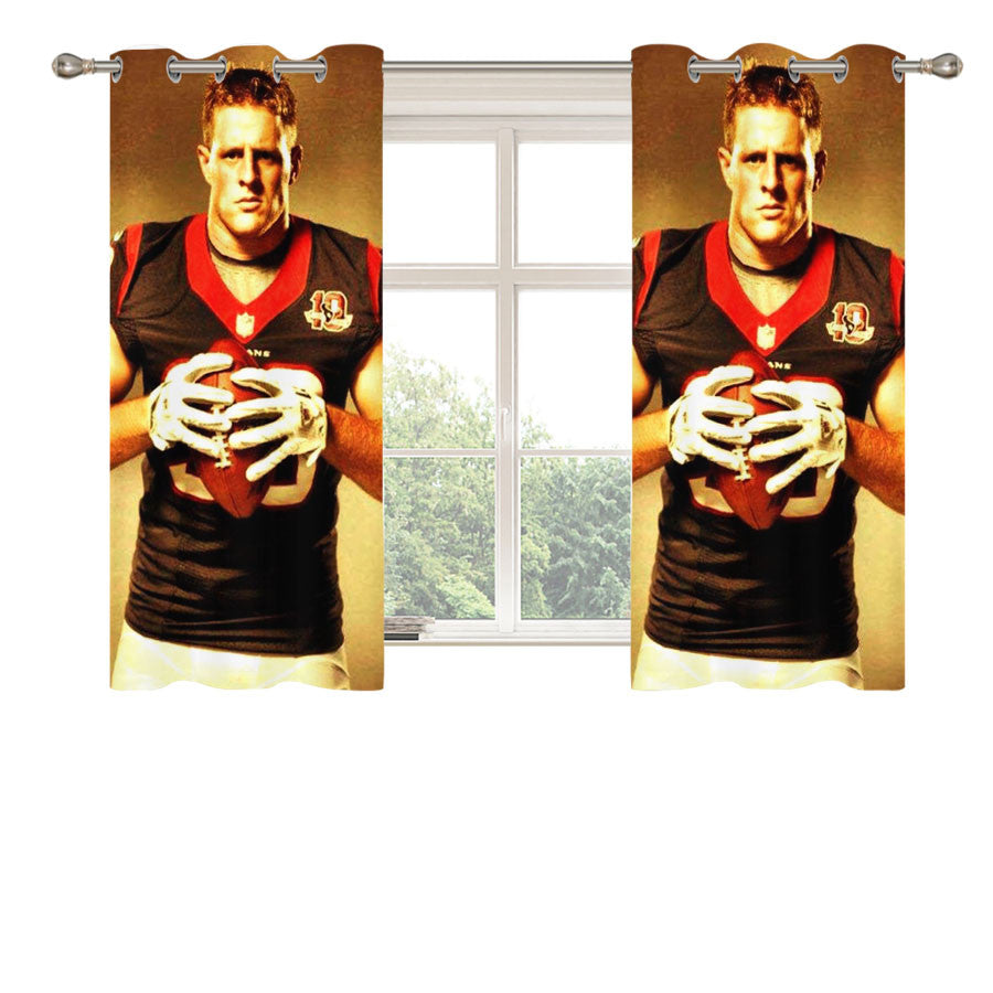 Jj Watt Houston Texans Peach Skin Window Curtains