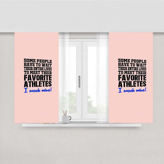 Philadelphia Phillies Feature Peach Skin Window Curtains