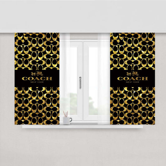 Coach New York Golden Peach Skin Window Curtains