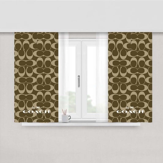Coach New York Icon Peach Skin Window Curtains