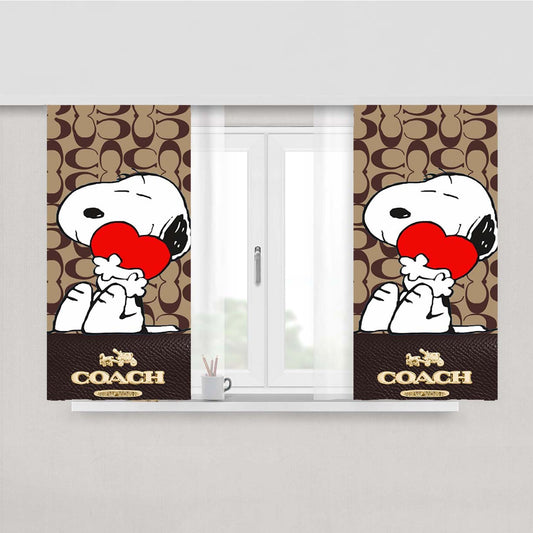 Illyanyan Peach Skin Window Curtains