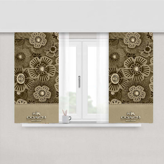 Coach New York Tea Rose Peach Skin Window Curtains
