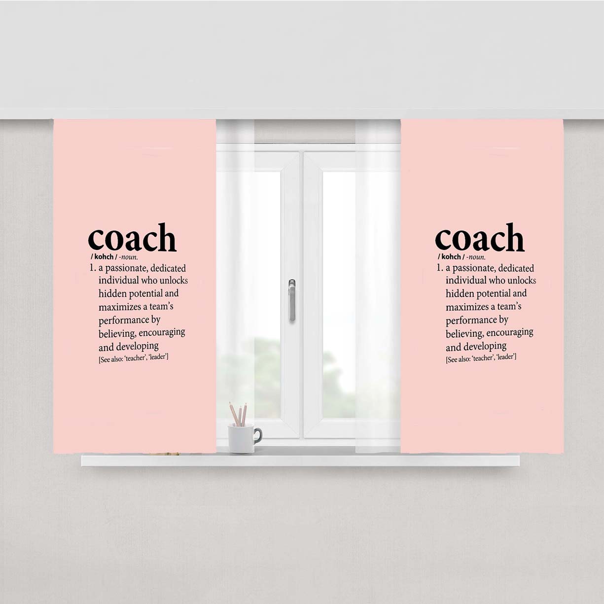 Coach Passionate Peach Skin Window Curtains
