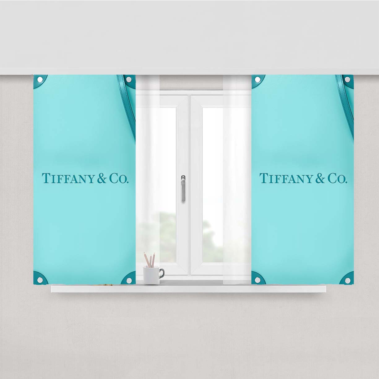 Dragon Ball Z Tien Shinhan Peach Skin Window Curtains