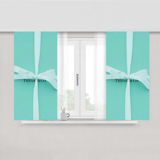 Tiffany And Co Blue Box With Ribbon Peach Skin Window Curtains