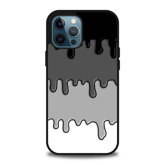 Ink Black White iPhone 15 | 16 Pro Max Case
